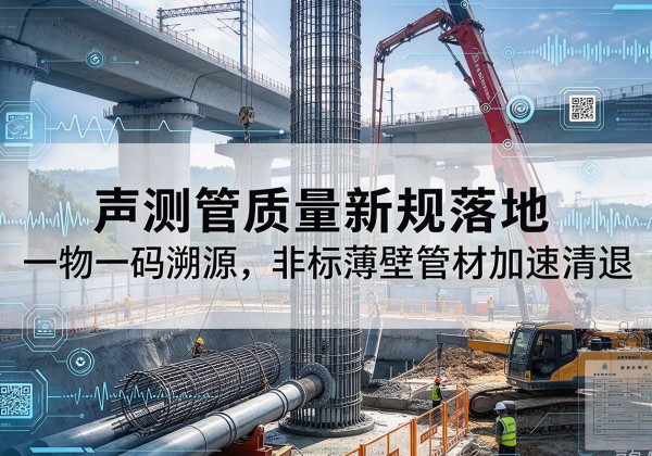 宿豫声测管质量新规落地，一物一码溯源，非标薄壁管材加速清退